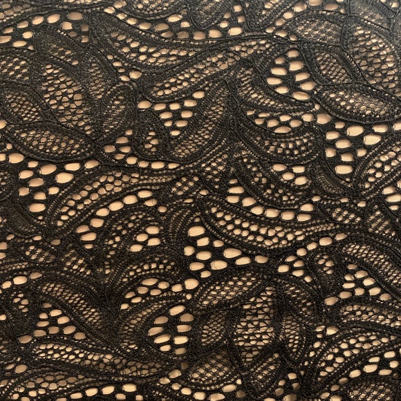 NWT Bardot Theodora Lace Dress In Black and tan - Picture 6 of 6